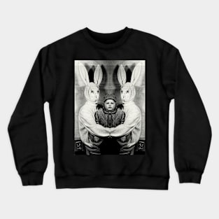 Twin Scary Easter Bunnies Crewneck Sweatshirt